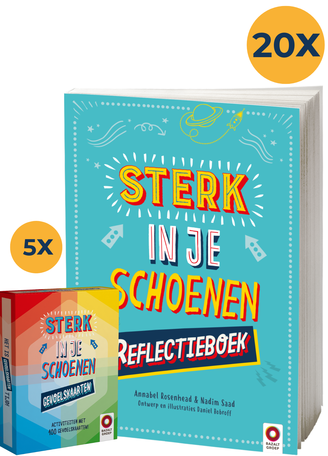 Sterk in je schoenen Reflectieset - schoolset voor 20 leerlingen